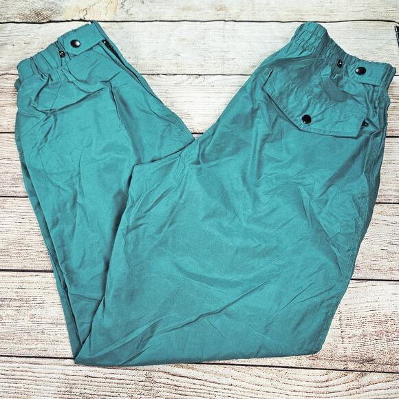 Vintage Profile Ski Pants Mens Size Medium Turquoise Lightweight - Picture 1 of 10